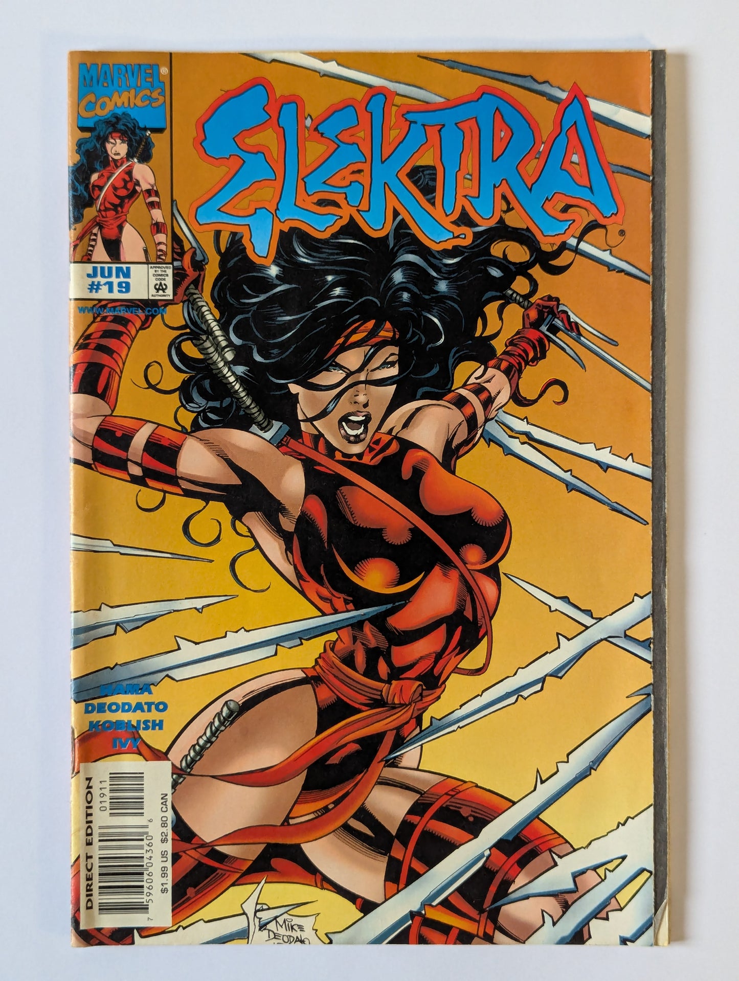 Elektra #19 Marvel Comic Book