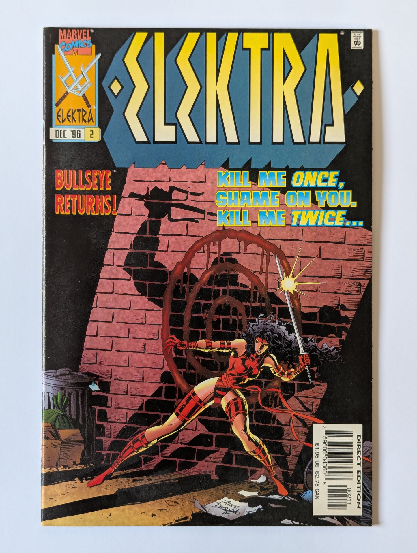 Elektra #2 Marvel Comic Book