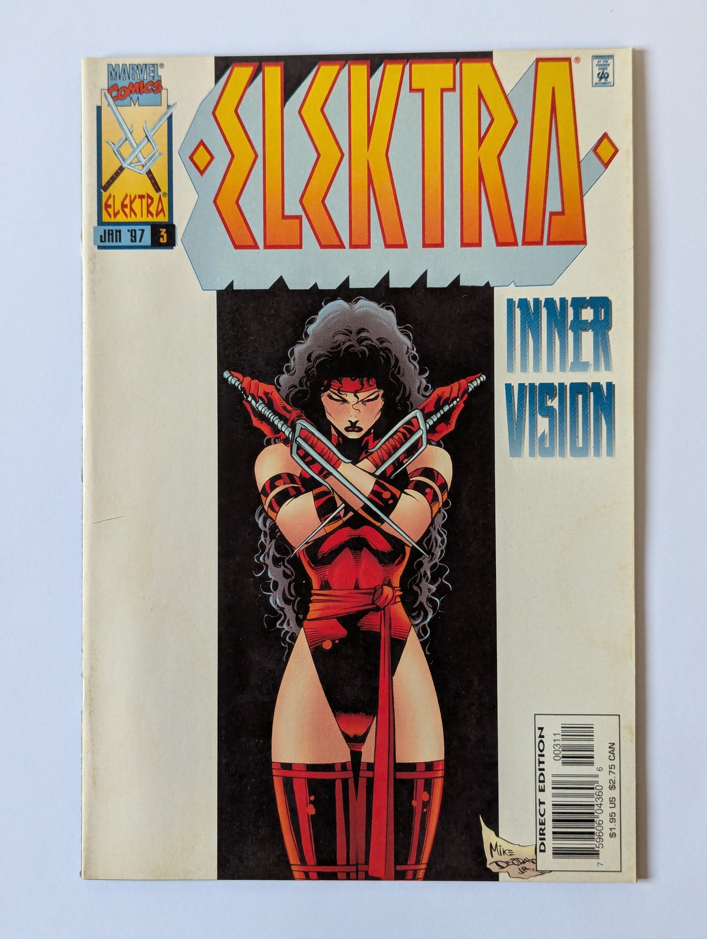 Elektra #3 Marvel Comic Book