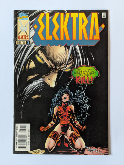 Elektra #5 Marvel Comic Book
