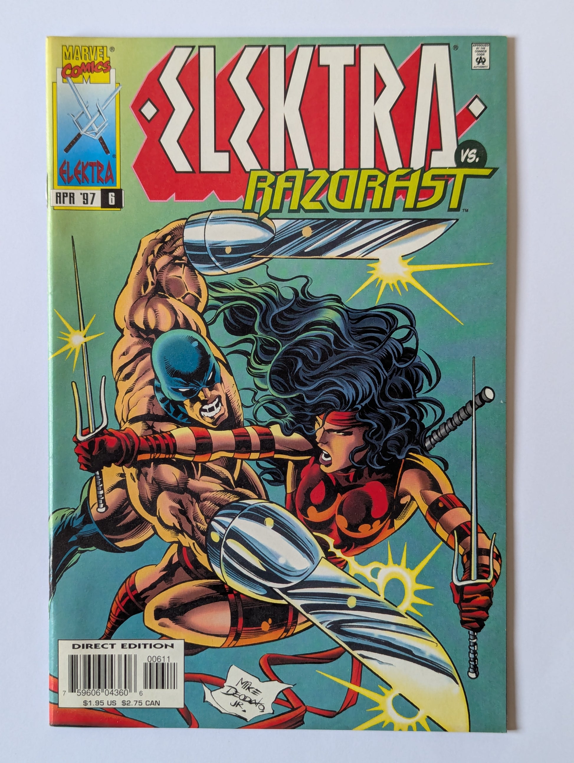 Elektra #6 Marvel Comic Book