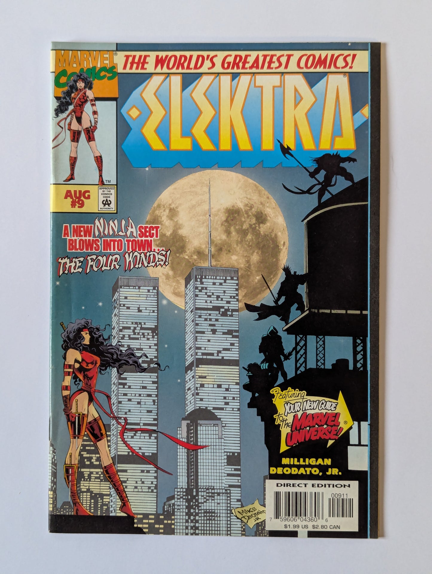 Elektra #9 Marvel Comic Book
