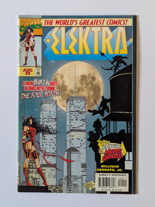 Elektra #9 Marvel Comic Book