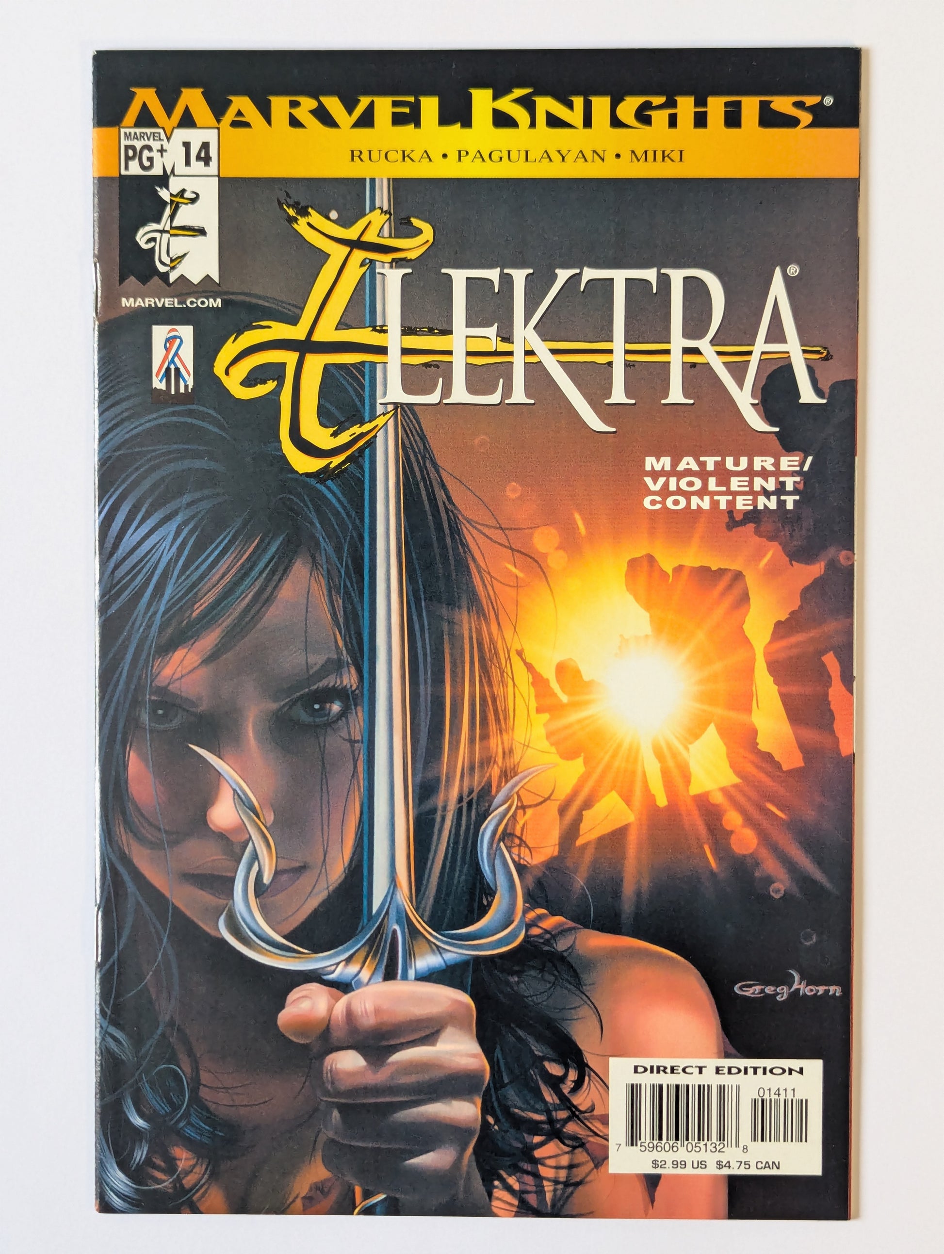 Elektra #14 Marvel Comic Book