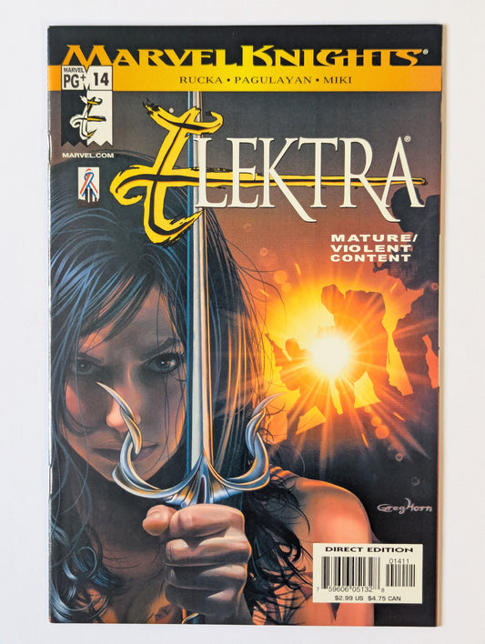 Elektra #14 Marvel Comic Book