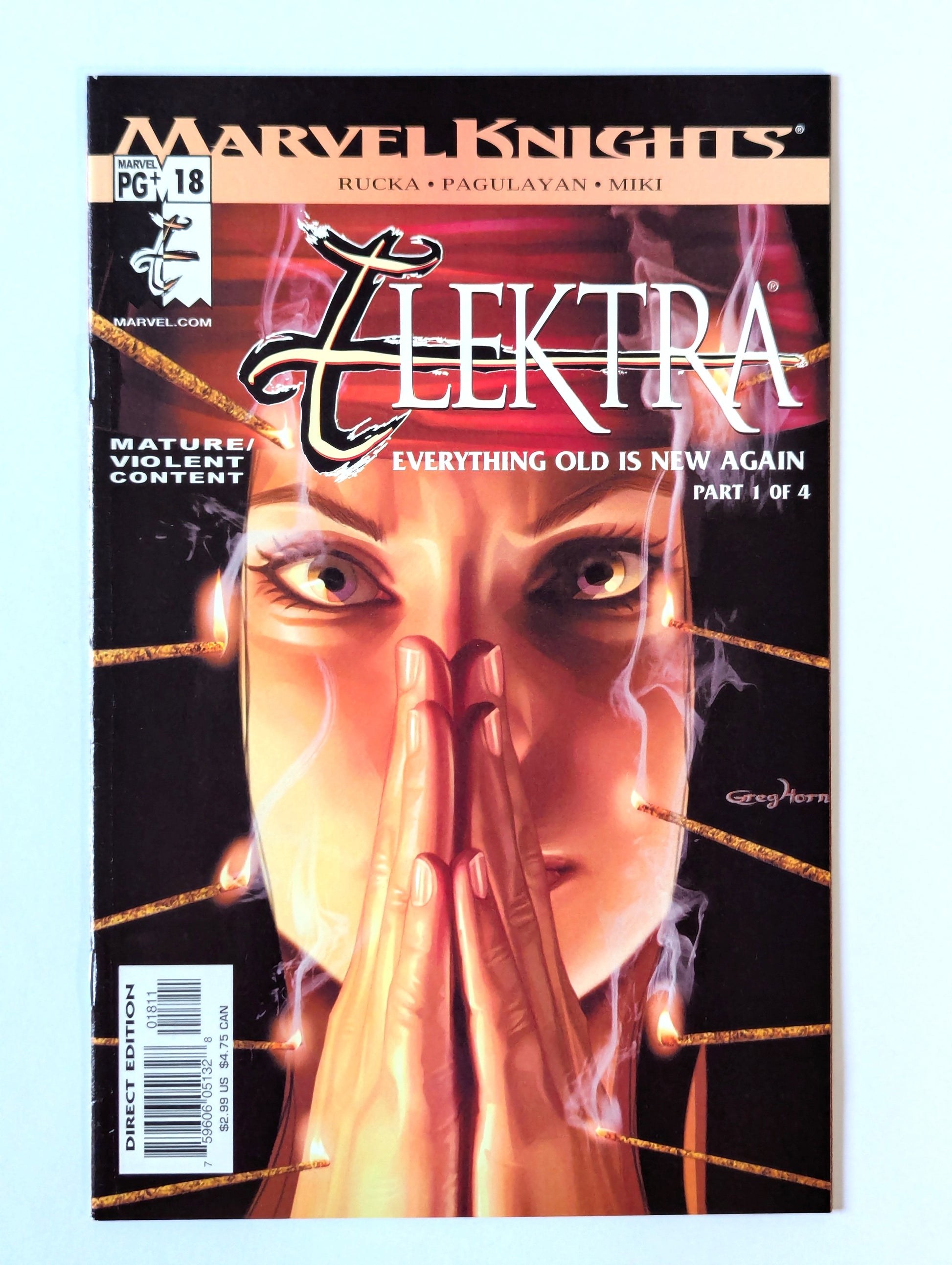 Elektra #18 Marvel Comic Book