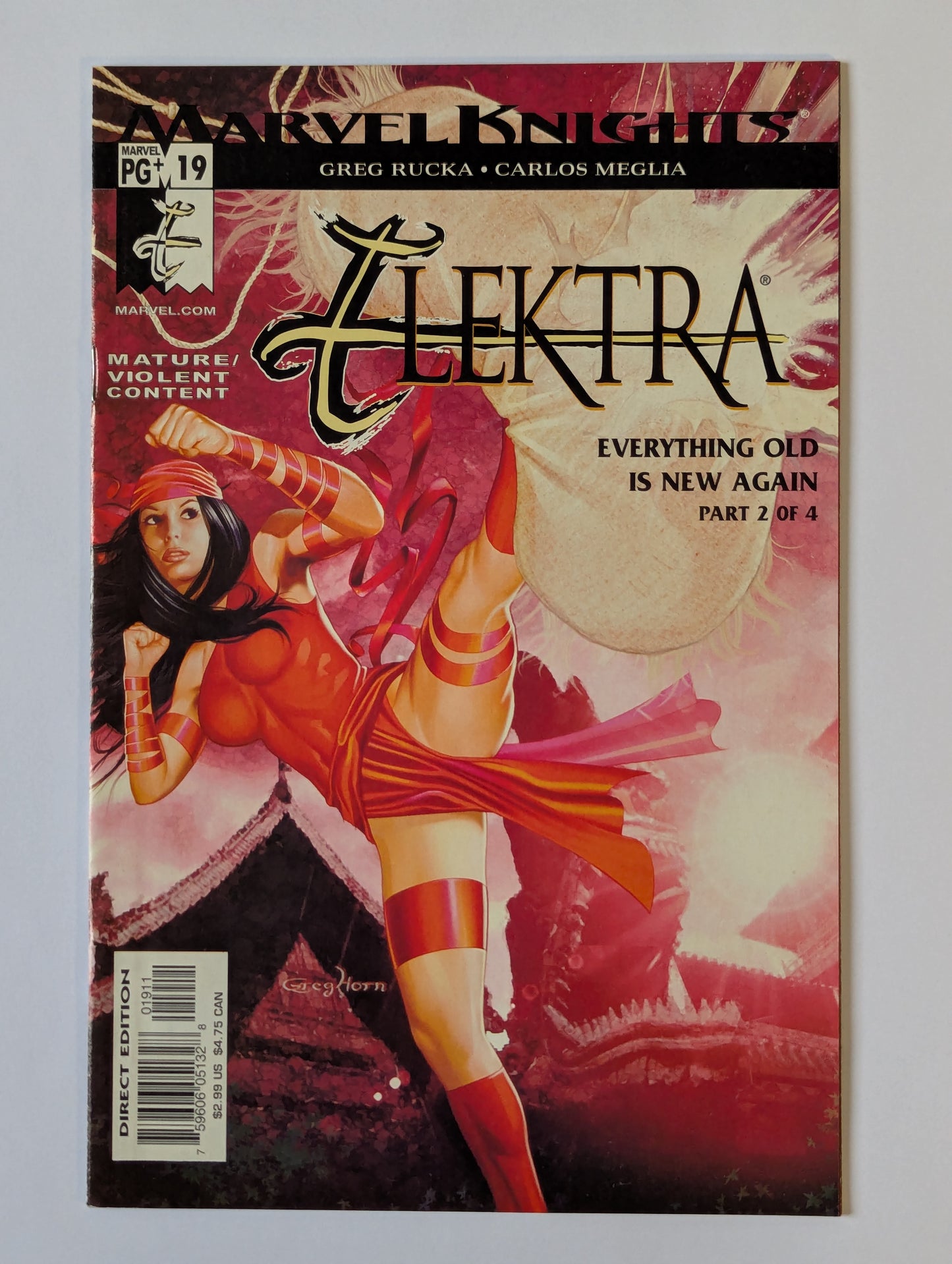 Elektra #19 Marvel Comic Book