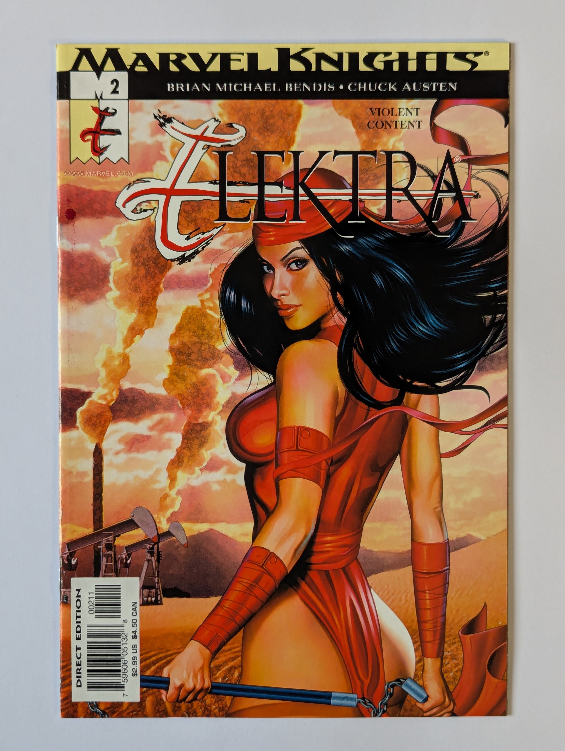 Elektra #2 Marvel Comic Book