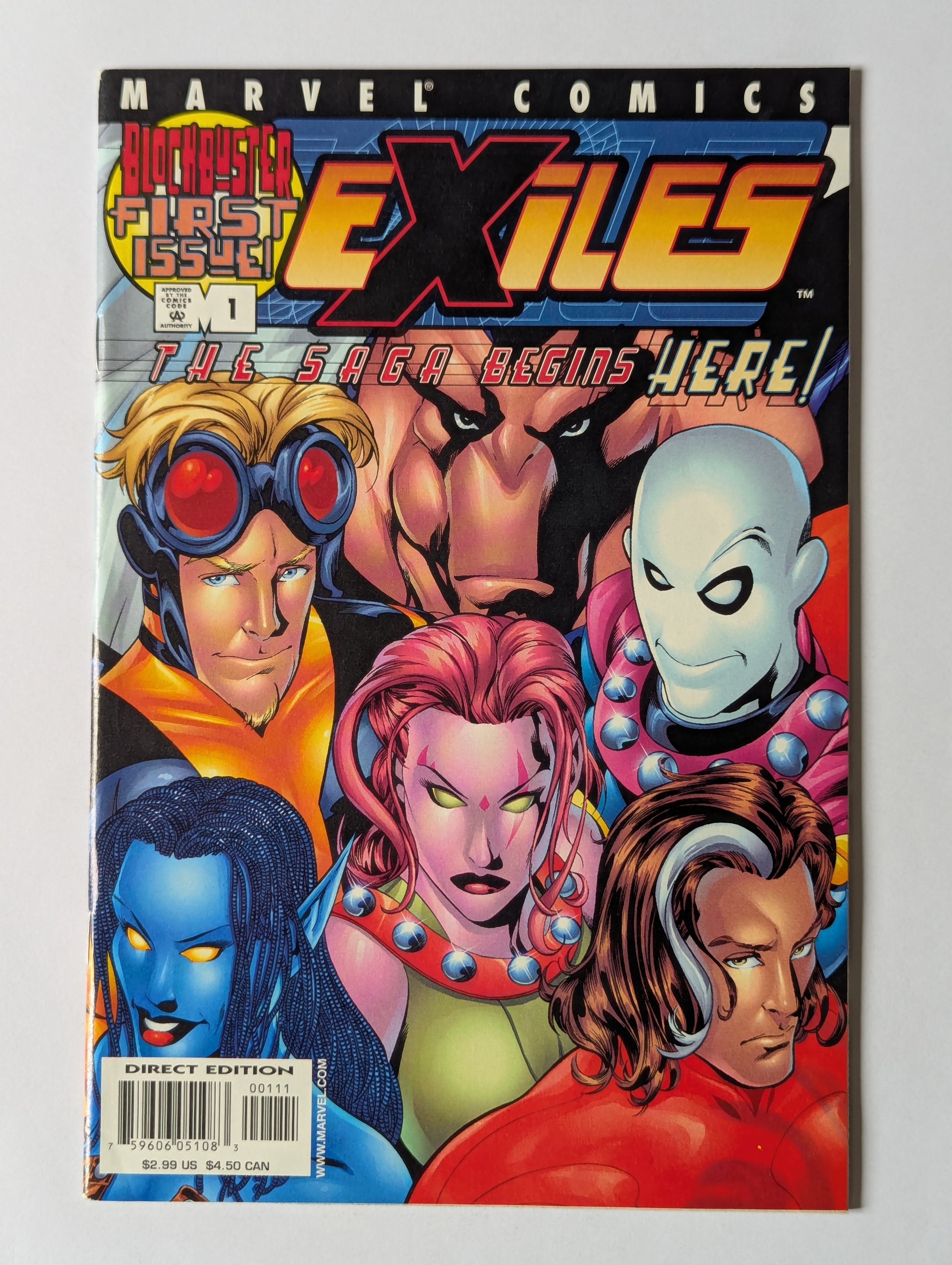 Exiles #1 Marvel Comic Book