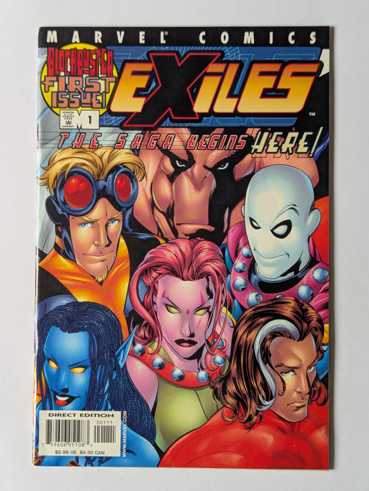 Exiles #1 Marvel Comic Book