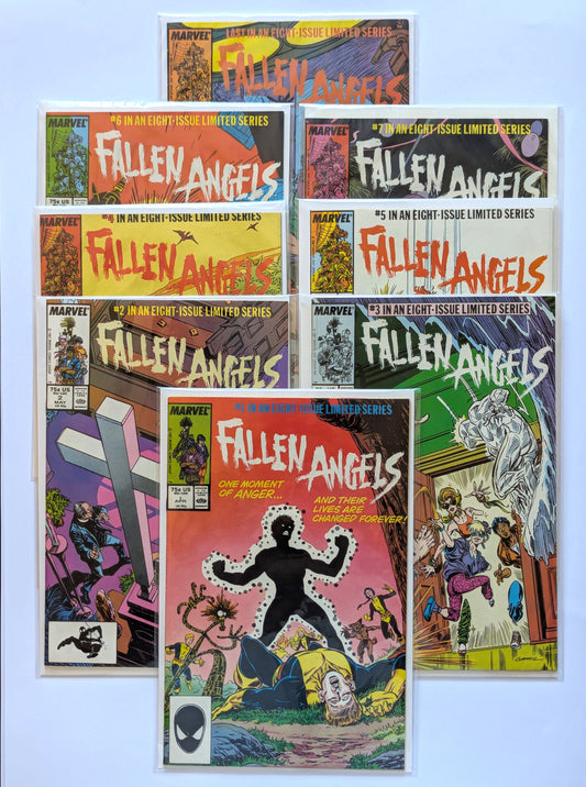 Fallen Angels #1-8 Limited Series Marvel Comic Book Set