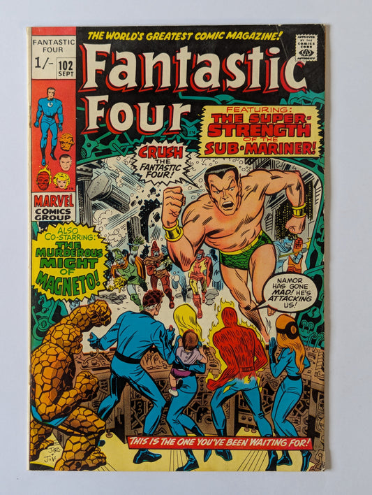 Fantastic Four #102 Marvel Comic Book