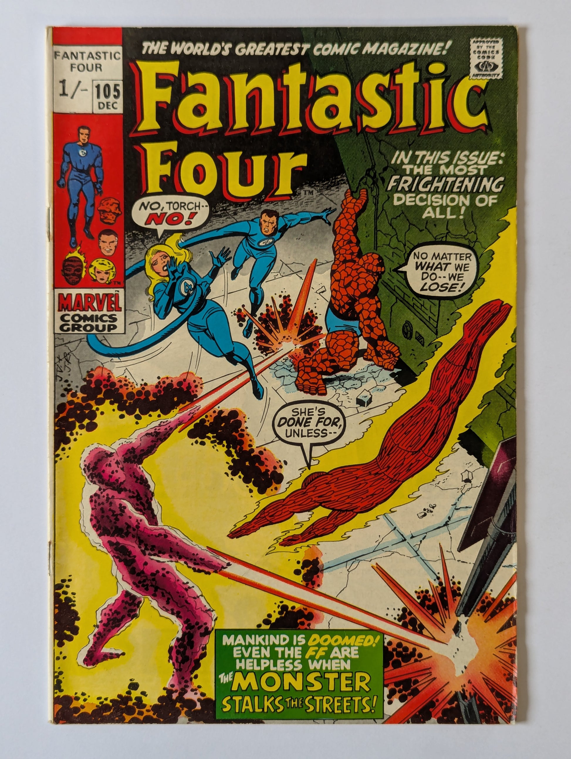 Fantastic Four #105 Marvel Comic Book