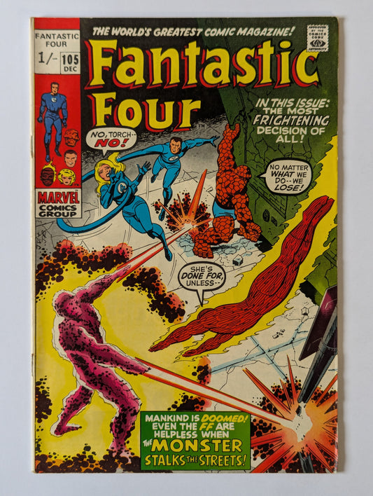 Fantastic Four #105 Marvel Comic Book