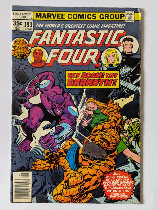 Fantastic Four #193 Marvel Comic Book