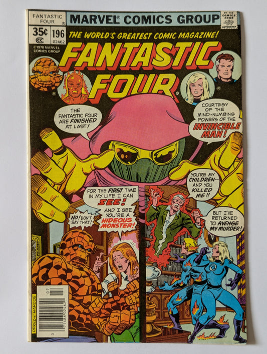 Fantastic Four #196 Marvel Comic Book
