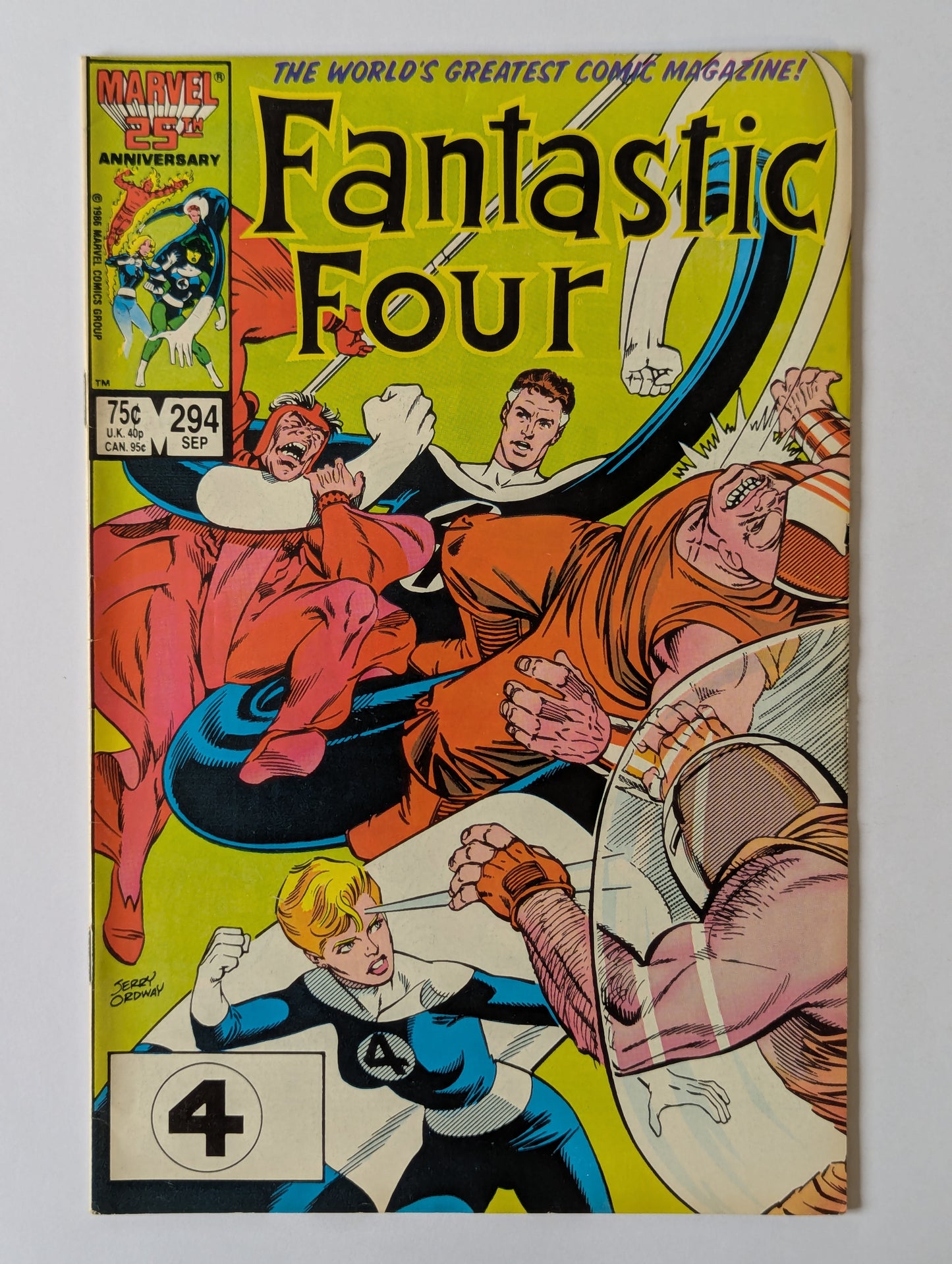 Fantastic Four #294 Marvel Comic Book