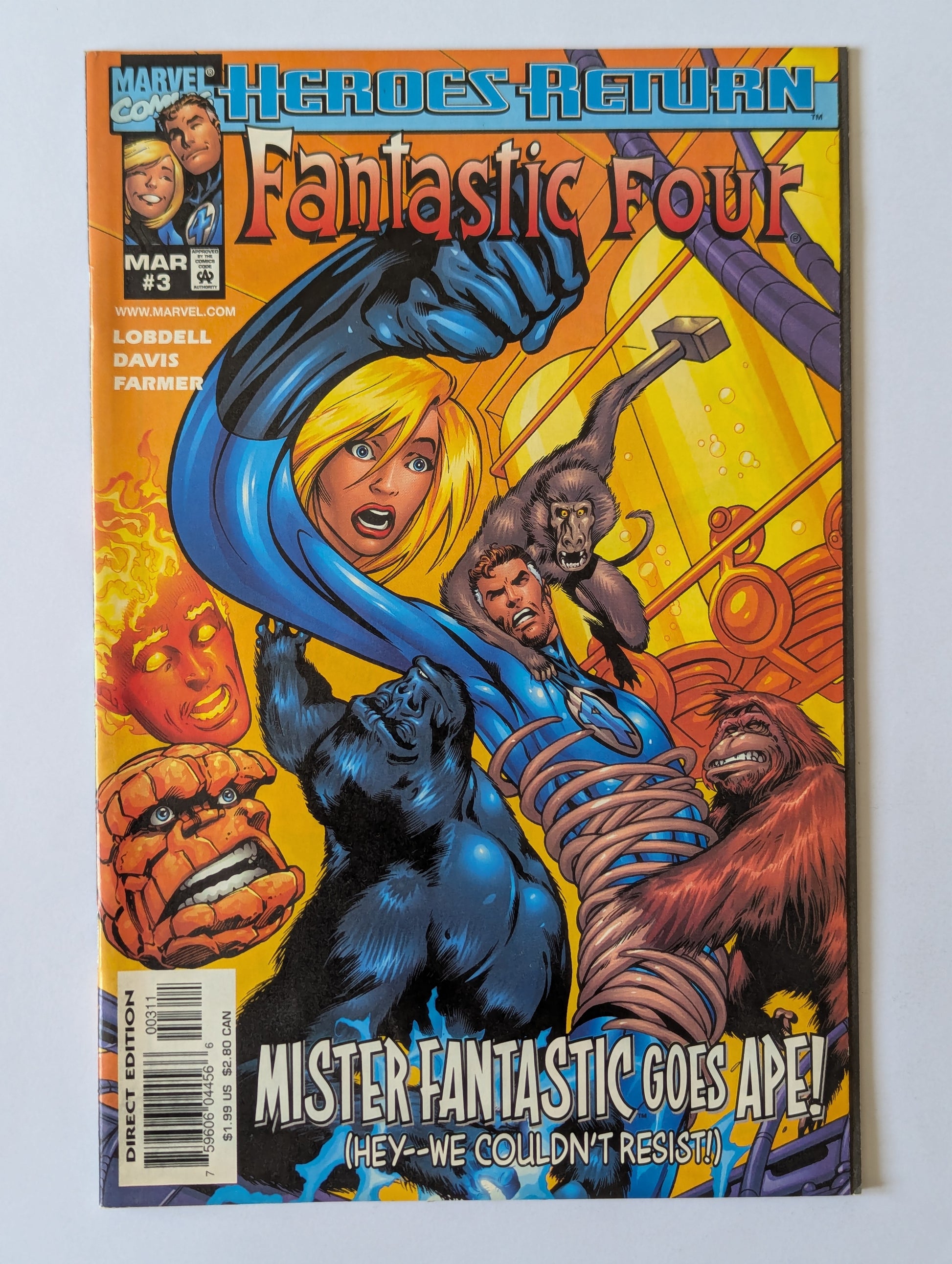 Fantastic Four #3 Marvel Comic Book