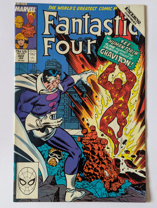 Fantastic Four #322 Marvel Comic Book