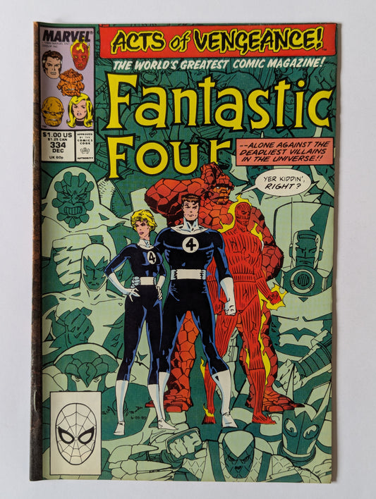 Fantastic Four #334 Marvel Comic Book