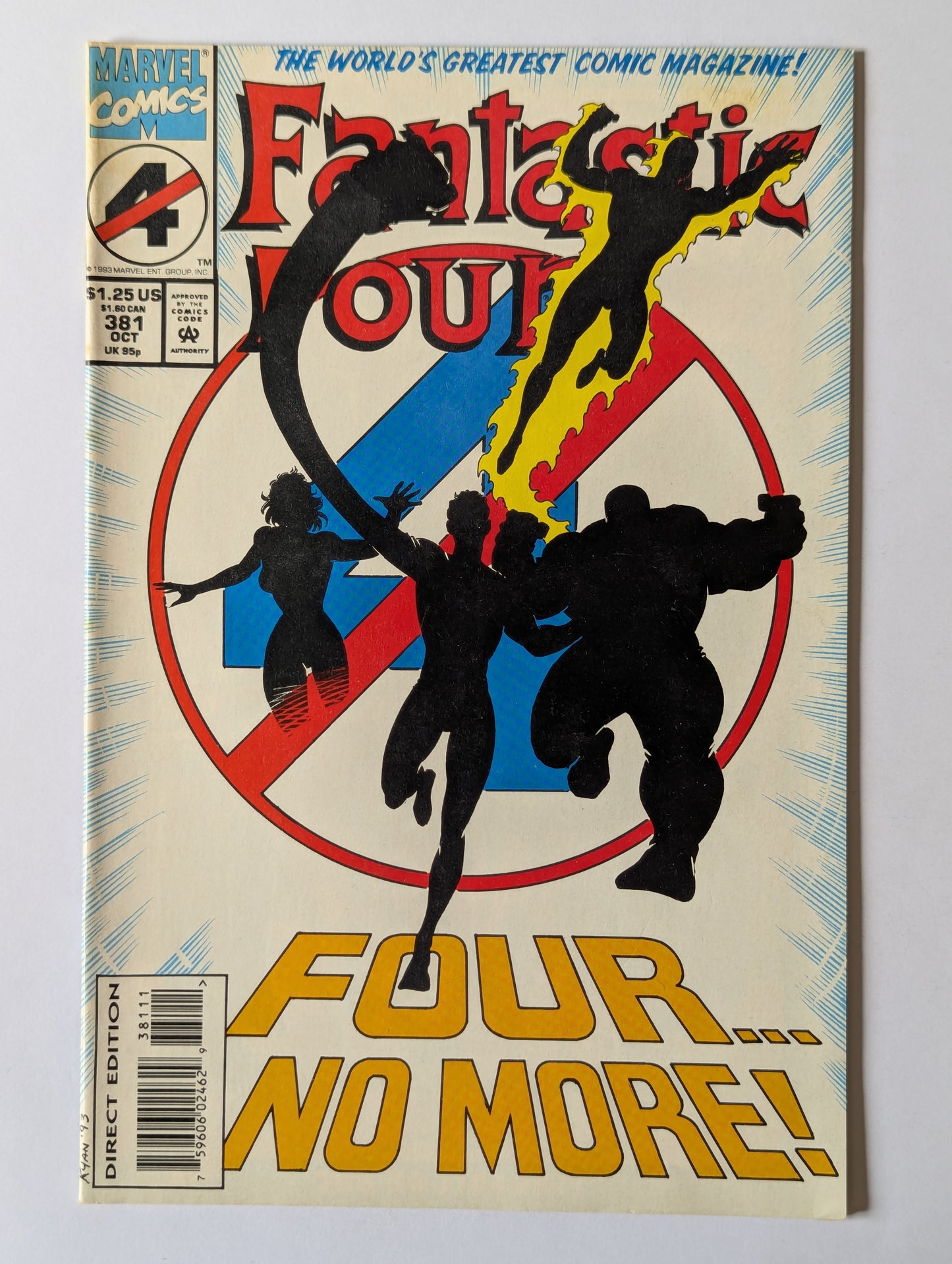 Fantastic Four #381 Marvel Comic Book