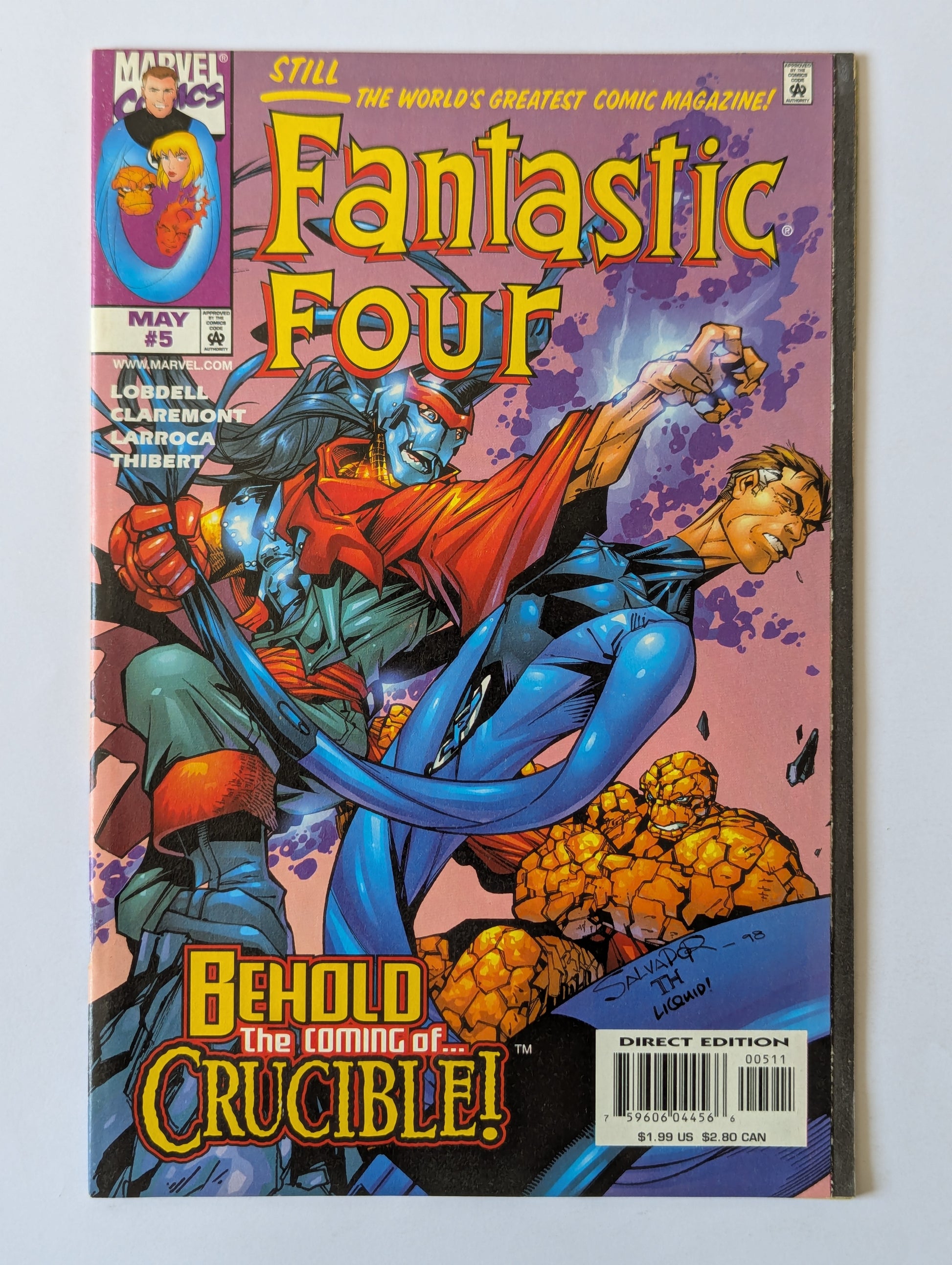 Fantastic Four #5 Marvel Comic Book