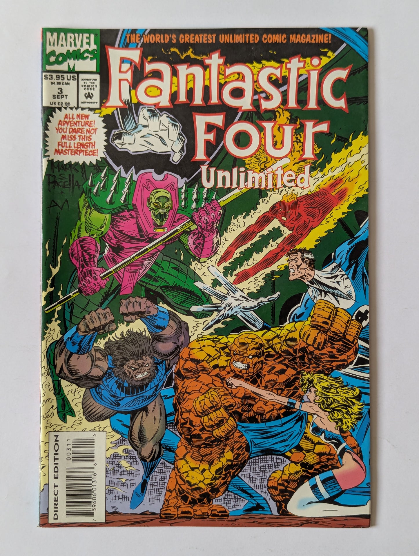 Fantastic Four Unlimited #3 Marvel Comic Book