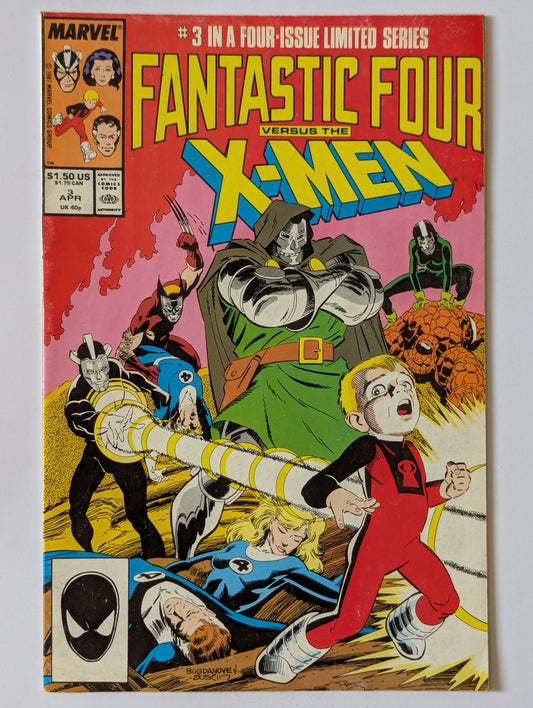 Fantastic Four versus the X-Men #3 Marvel Comic Book
