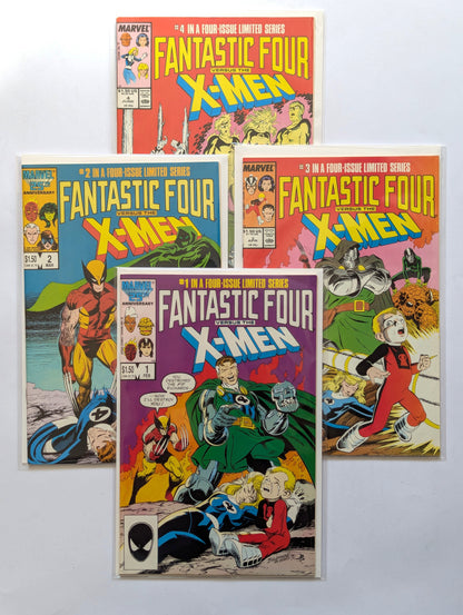 Fantastic Four versus the X-Men #1-4 Limited Series Marvel Comic Book Set