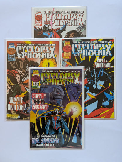 Further Adventures of Cyclops and Phoenix #1-4 Limited Series Marvel Comic Book Set