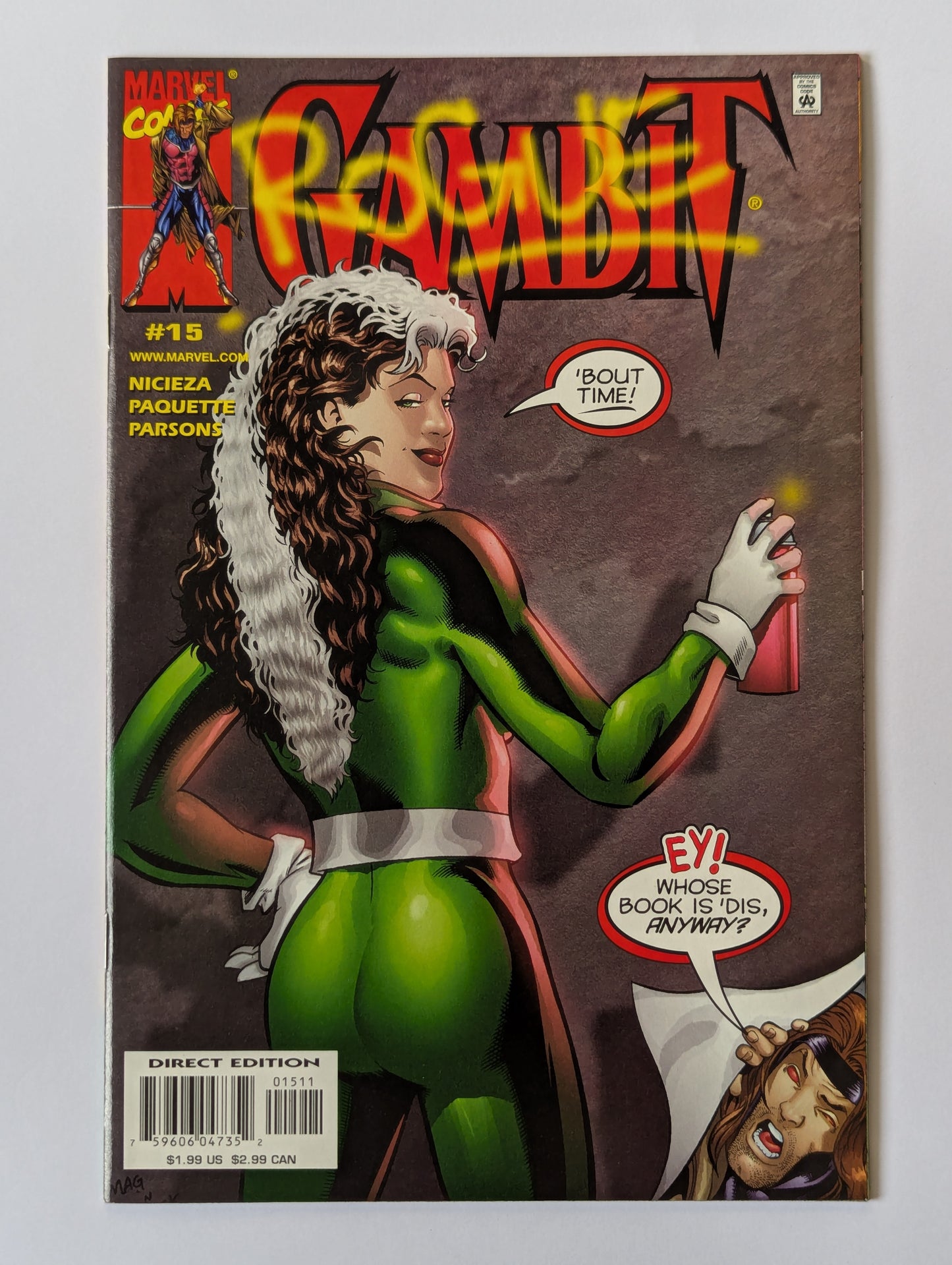 Gambit #15 Marvel Comic Book