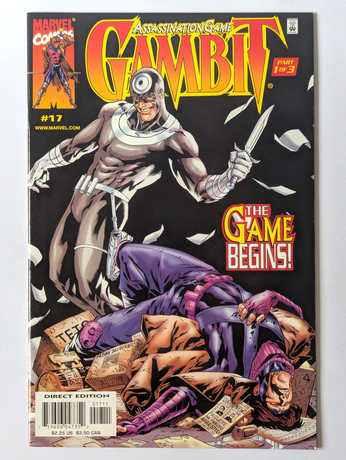 Gambit #17 Marvel Comic Book