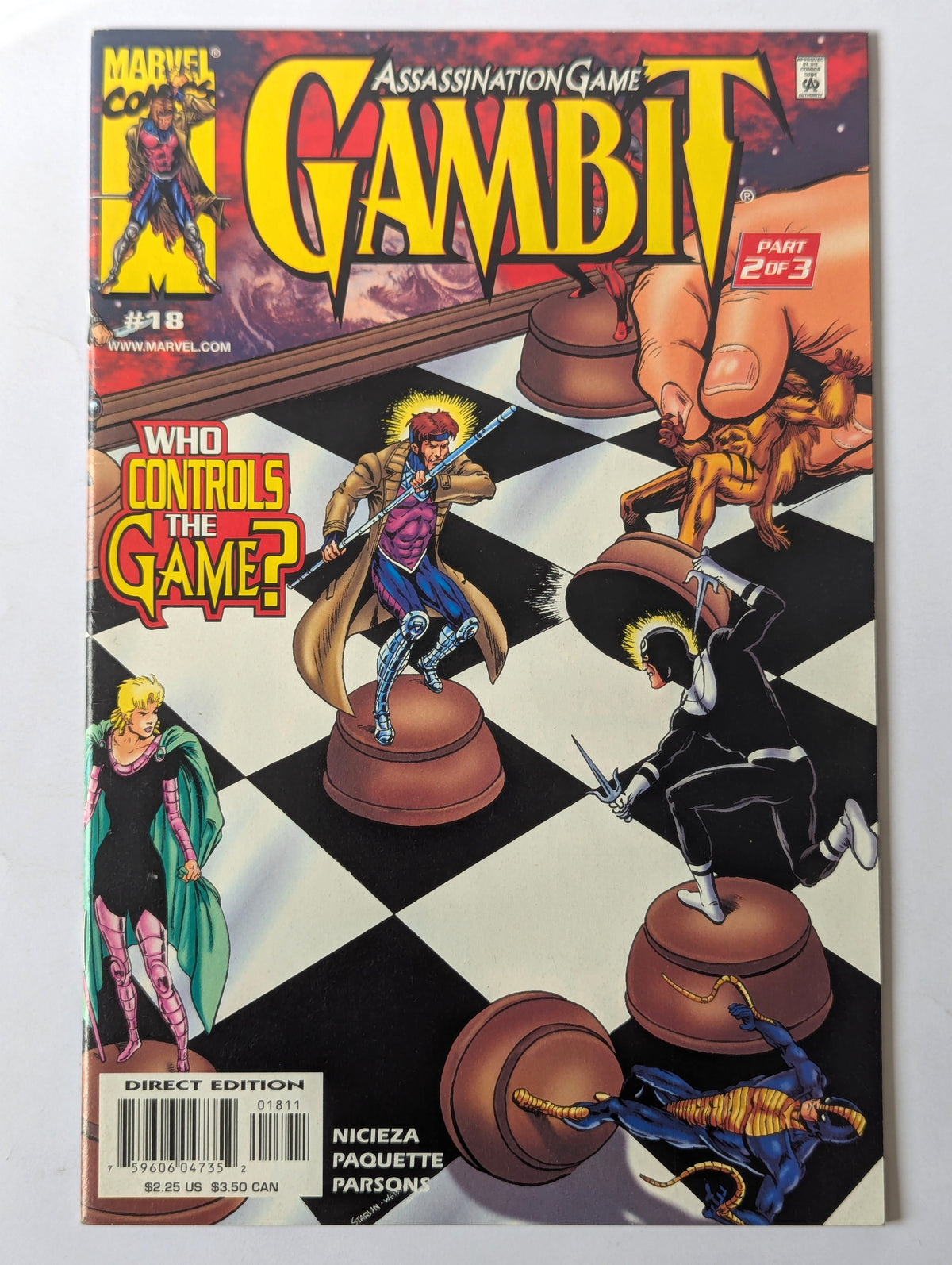 Gambit #18 Marvel Comic Book