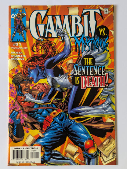 Gambit #21 Marvel Comic Book