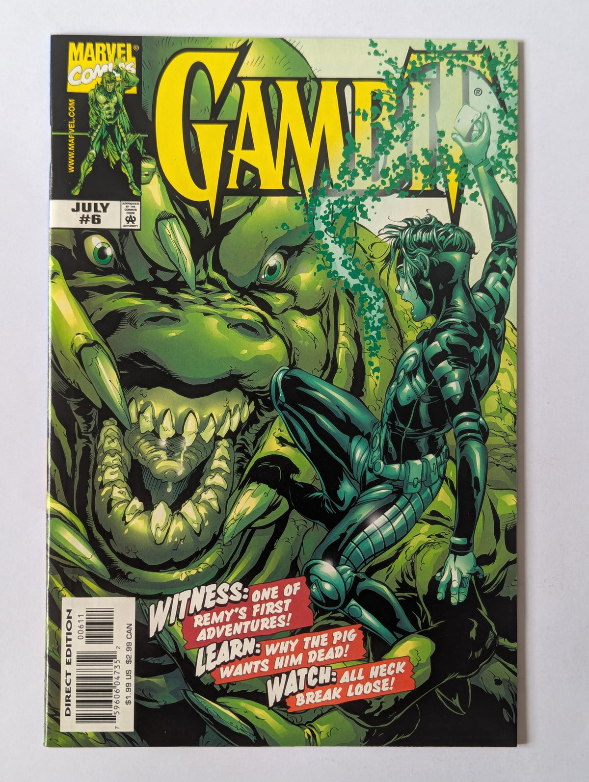 Gambit #6 Marvel Comic Book