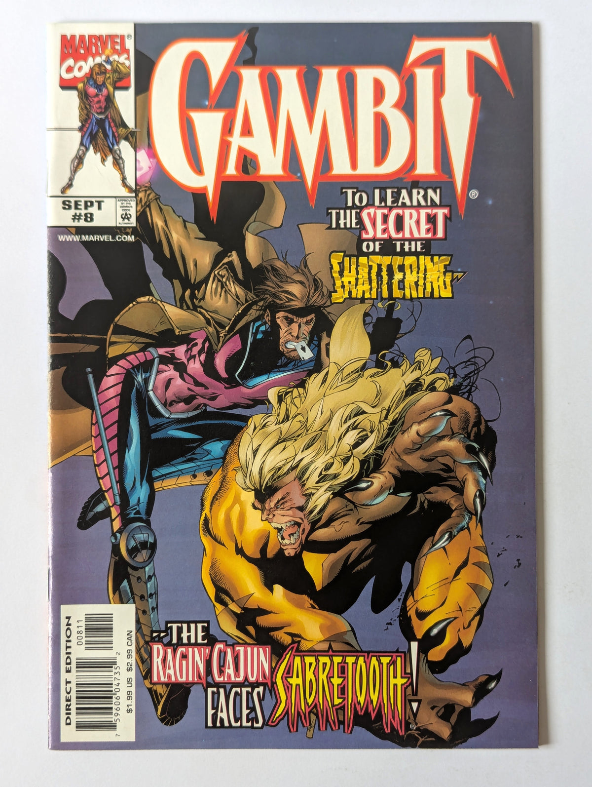 Gambit #8 Marvel Comic Book