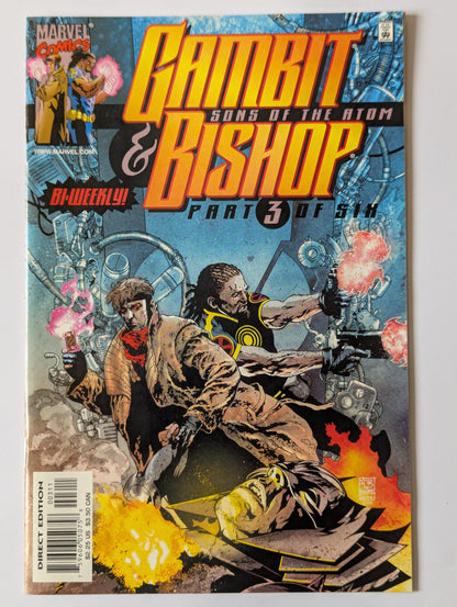 Gambit and Bishop Sons of the Atom #3 Marvel Comic Book