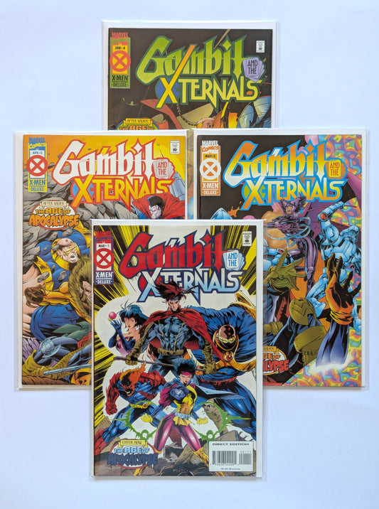 Gambit and the X-Ternals #1-4 Limited Series Marvel Comic Book Set