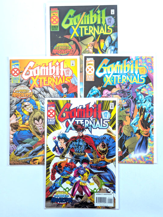 Gambit and the X-Ternals #1-4 Limited Series Marvel Comic Book Set