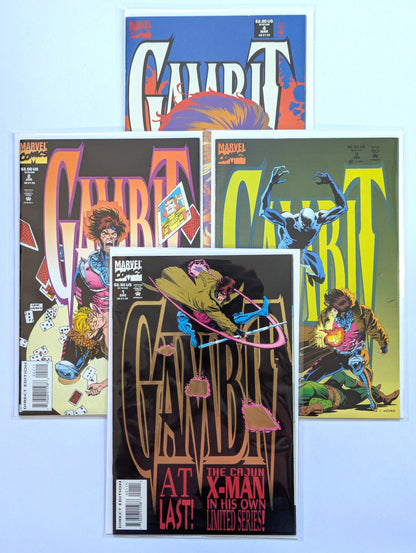 Gambit #1-4 Limited Series Marvel Comic Book Set