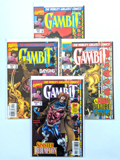 Gambit #1-4 Limited Series Marvel Comic Book Set