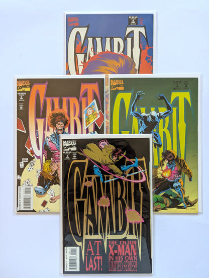Gambit #1-4 Limited Series Marvel Comic Book Set