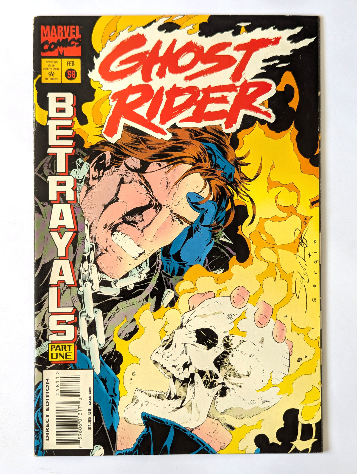 Ghost Rider #58 Marvel Comic Book