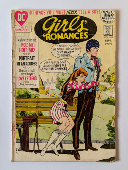 Girls' Romances #159 DC Comic Book