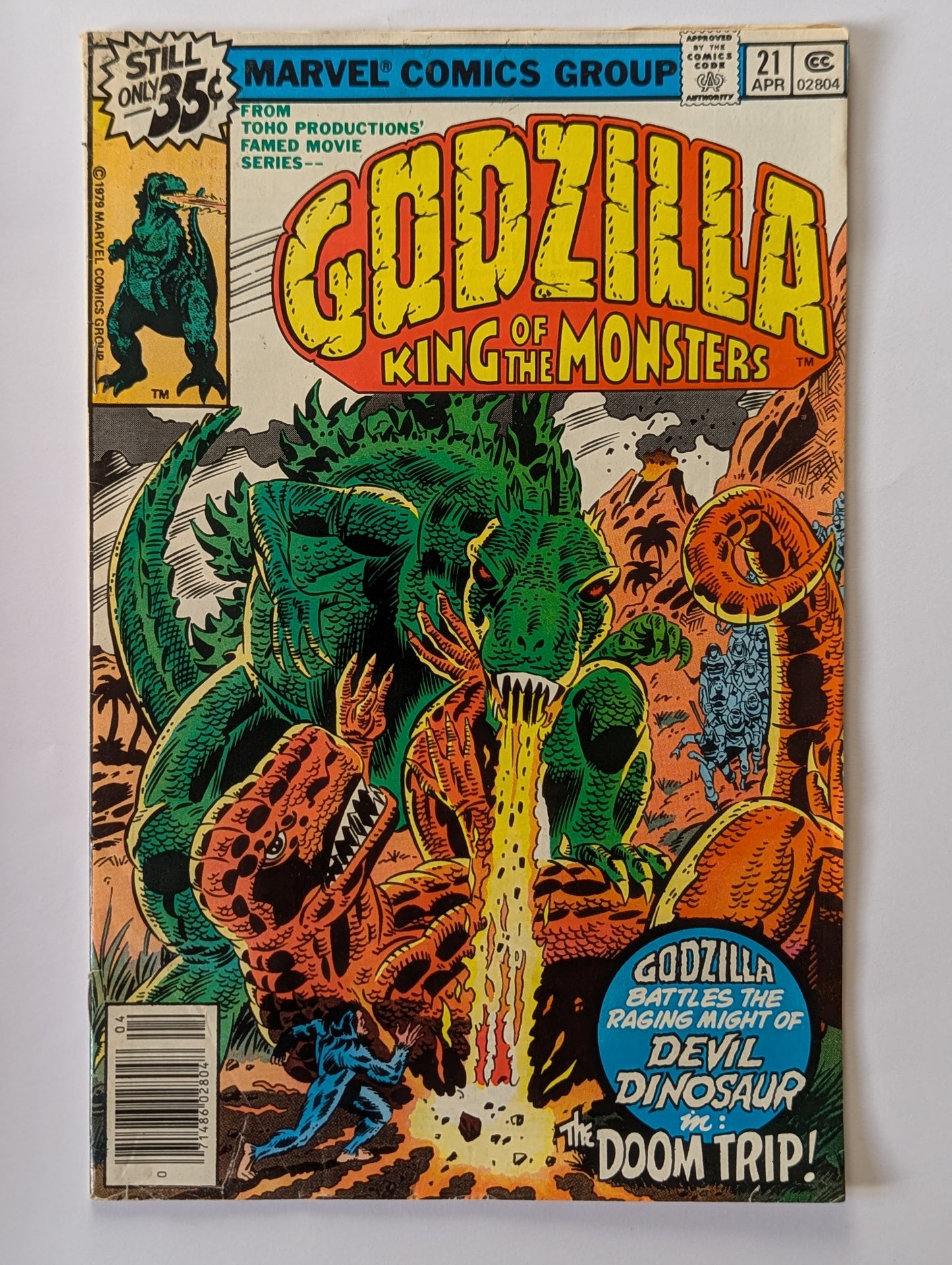 Godzilla #21 Marvel Comic Book