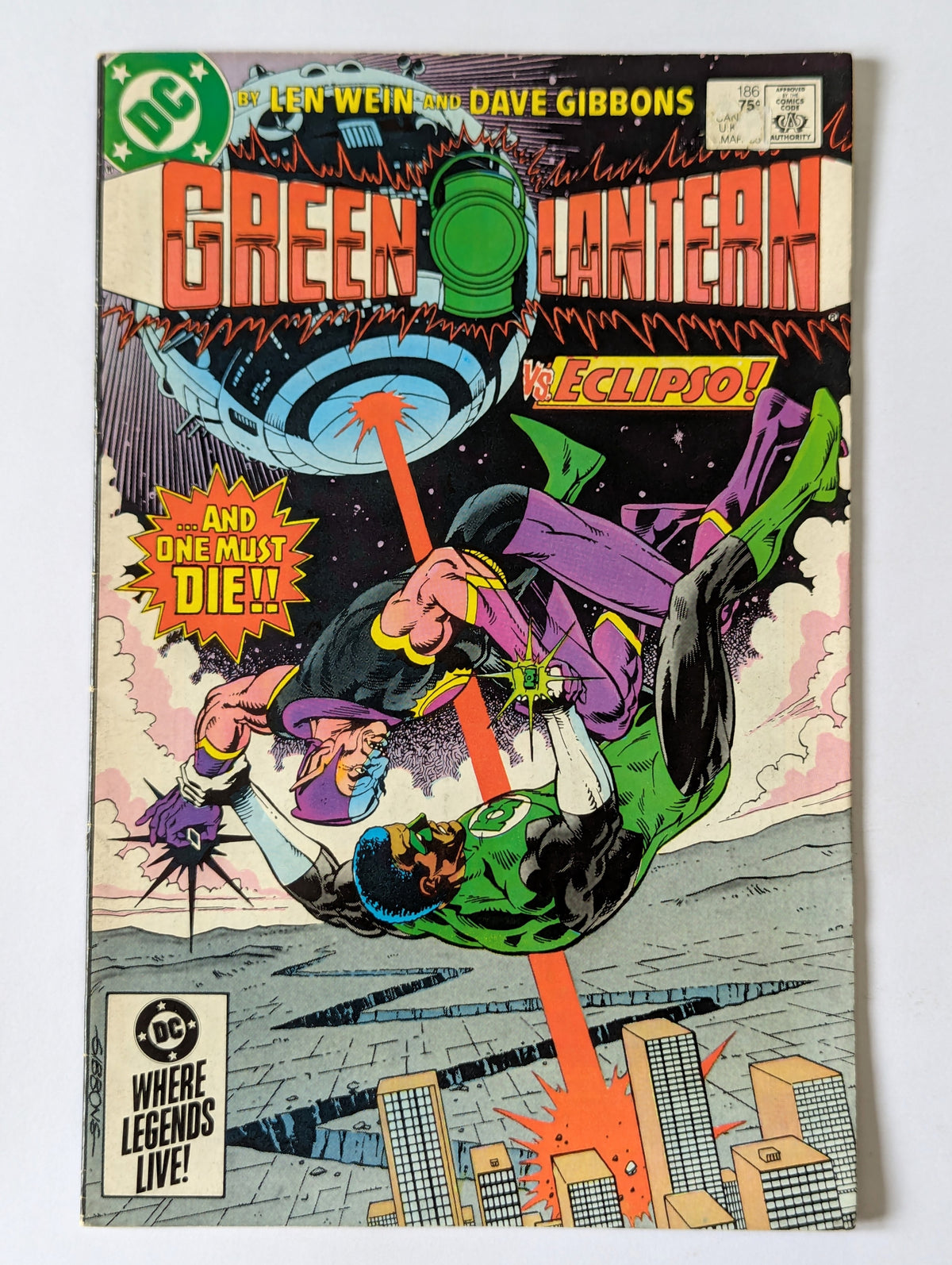 Green Lantern #186 DC Comic Book