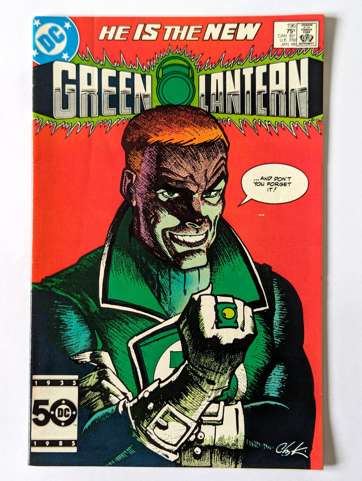 Green Lantern #196 DC Comic Book