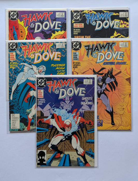 Hawk & Dove #1-5 Limited Series DC Comic Books