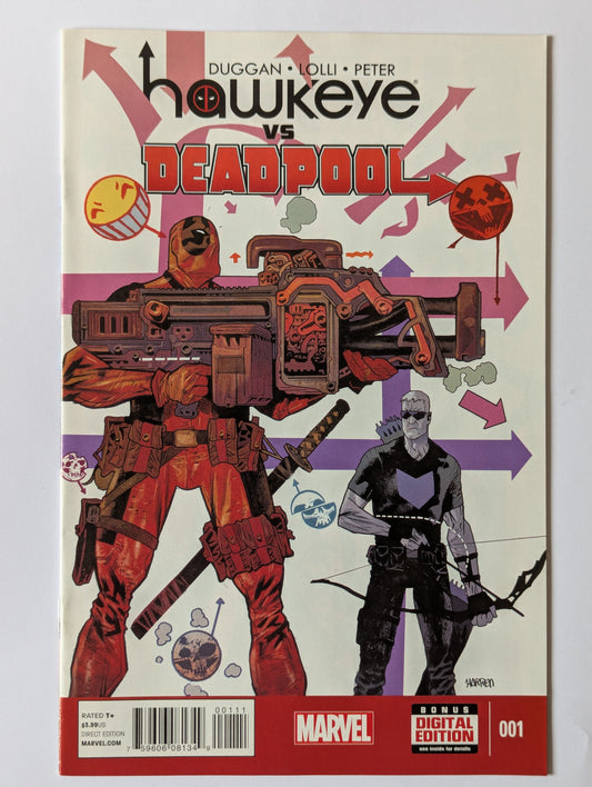 Hawkeye vs Deadpool #1 Marvel Comic Book