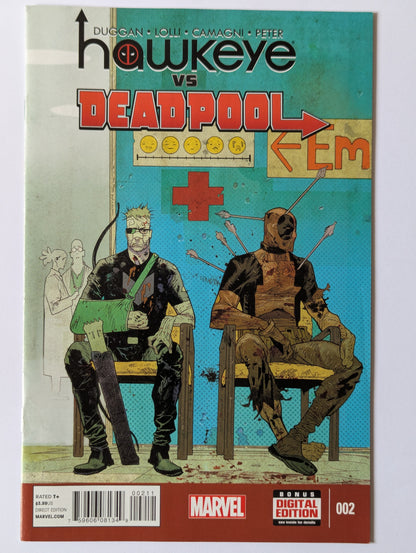 Hawkeye vs Deadpool #2 Marvel Comic Book